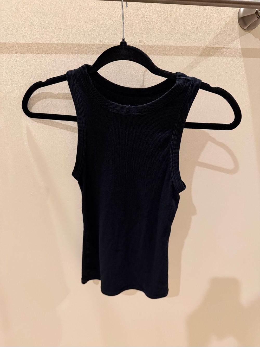 Women’s Black Ribbed Tank Top - Classic Sleeveless Layering Tee